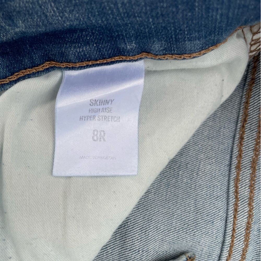 Express Women's Skinny Jeans - Blue - Picture 6 of 8